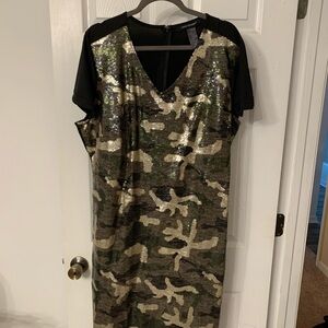 Camo sequin dress